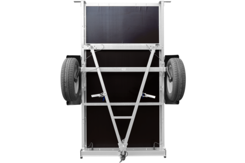 Remolque Unitrailer GARDEN TRAILER 200 KIPP (NEW) con rueda de apoyo, laterales adicionales y lona plana - Imagen 11
