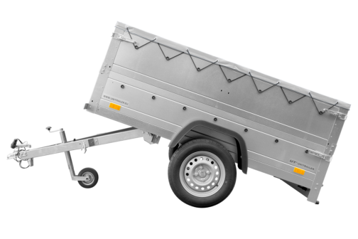 Remolque Unitrailer GARDEN TRAILER 200 KIPP (NEW) con rueda de apoyo, laterales adicionales y lona plana - Imagen 4