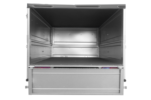 Remolque Unitrailer GARDEN TRAILER 200 KIPP (NEW) con rueda de apoyo, laterales adicionales y lona plana - Imagen 5