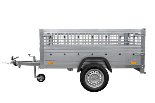 Remolque Unitrailer GARDEN TRAILER 200 KIPP con laterales de reja y rueda joceky - Imagen 5