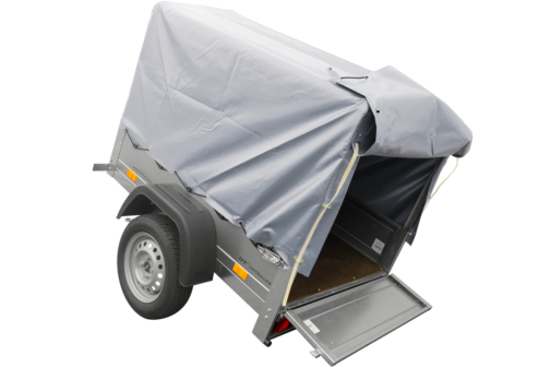 Remolque basculante de carga ligero Garden Trailer 150 KIPP 150x106 750 KG con toldo - Imagen 9