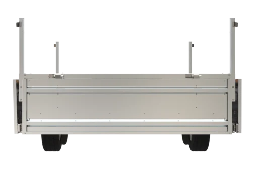 Remolque de transporte de dos ejes 304x153 con ruedas debajo UNITRAILER SOLID 300/2 GVW 750 kg - Imagen 12