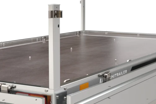 Remolque de transporte de dos ejes 304x153 con ruedas debajo UNITRAILER SOLID 300/2 GVW 750 kg - Imagen 15
