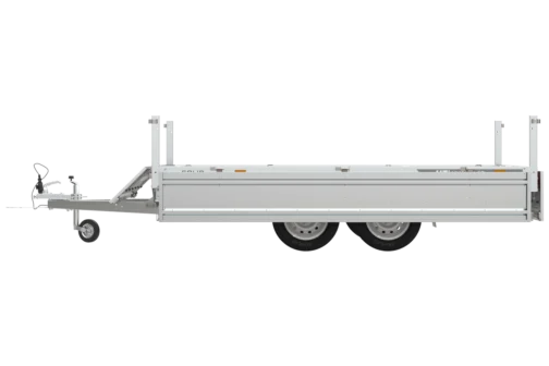 Remolque de transporte de dos ejes 304x153 con ruedas debajo UNITRAILER SOLID 300/2 GVW 750 kg - Imagen 6