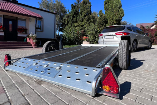 Remolque para moto quad Unitrailer MOTOQUAD 266 MMA 750 kg basculante hidráulicamente - Imagen 14