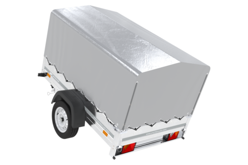 Unitrailer GARDEN TRAILER 230 KIPP con rueda de apoyo y toldo H-800 con tapa gris - Imagen 10