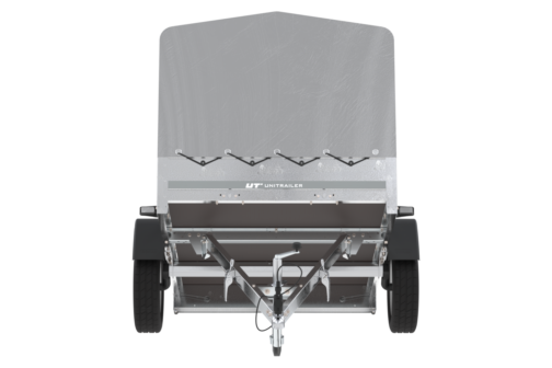 Unitrailer GARDEN TRAILER 230 KIPP con rueda de apoyo y toldo H-800 con tapa gris - Imagen 4
