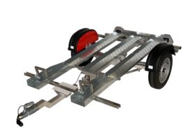 REMOLQUE DE MOTO PLEGABLE HD 2 MOTOS LIGERAS + CARRIL ADICIONAL OZICONCEPT