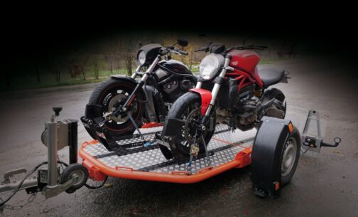 REMOLQUE DE MOTO/QUAD ABATIBLE Y PLEGABLE DUO