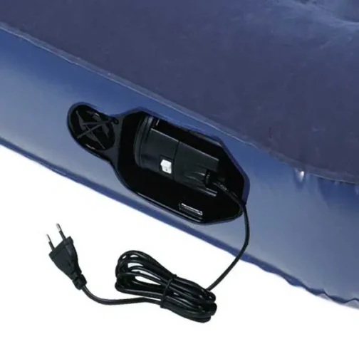 COLCHÓN HINCHABLE BIPLAZA ELÉCTRICO DE CAMPING 185 X 133CM - Imagen 2