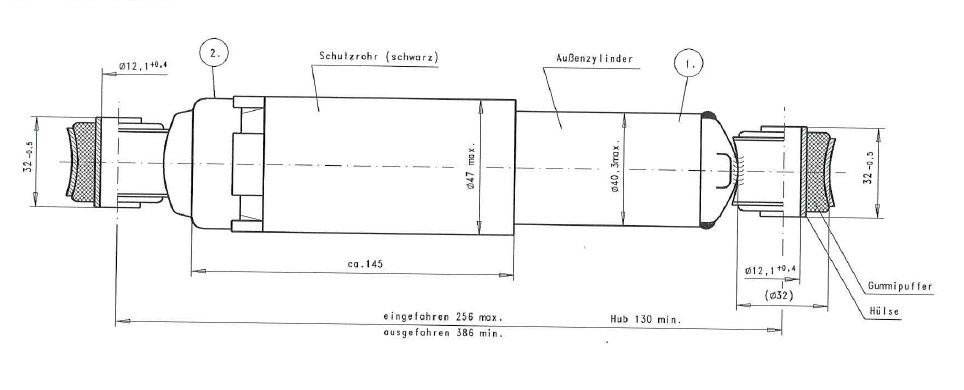 Amortiguador de suspensión octagonal AL-KO Octagon 4000 -7500 kg negro - Imagen 2