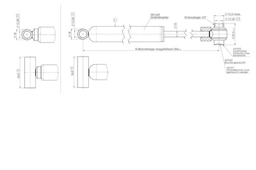 Amortiguador para freno de inercia AL-KO 251S 2700 kg - modelo nuevo - Imagen 2