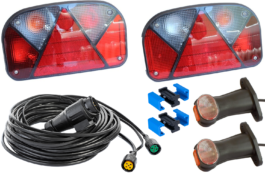 Arnés eléctrico Mantes para remolques 8m 13 PIN Bayoneta 5 PIN – marcadores contorno corto