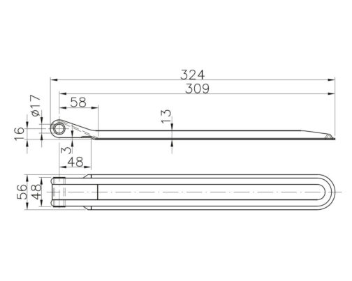 BISAGRA PARA EL LATERAL Winterhoff BSCH 10-17-320 - Imagen 2