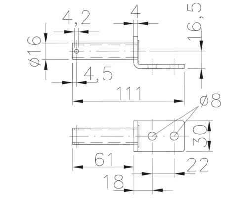 Bisagra para el lateral Winterhoff BSCHG 10-17-A - Imagen 2