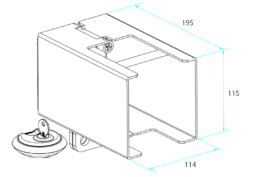 Bloqueo de enganche Unitrailer TRAILER PRO-BOX XL