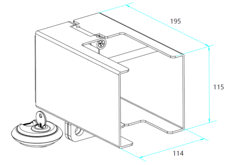 Bloqueo de enganche Unitrailer TRAILER PRO-BOX XL - Imagen 2