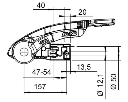 Cabezal de enganche AL-KO AKS 3004 con estabilizador 3000 kg - Imagen 2