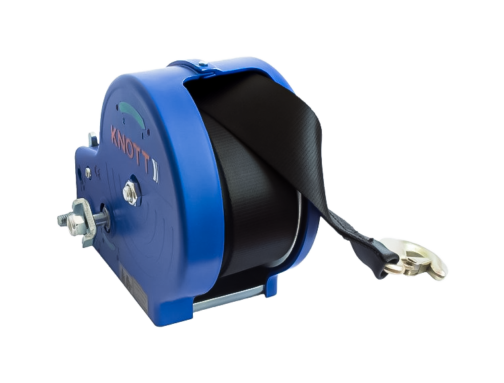 Cabrestante Knott 1150 kg con cinta carcasa azul - Imagen 4