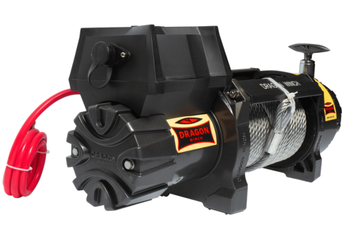 Cabrestante eléctrico Dragon Winch 12V 4082kg con cable de acero - Imagen 3