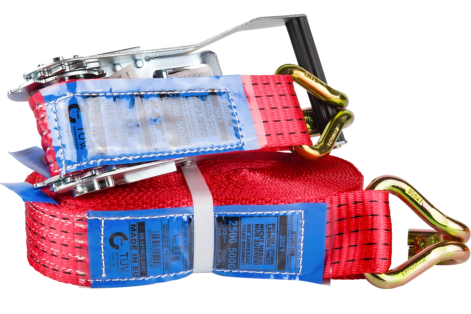 Cinta de transporte 10M/50mm/5T rojo