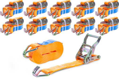 Conjunto: 10 cinchas de amarre 6m/35mm/2000kg