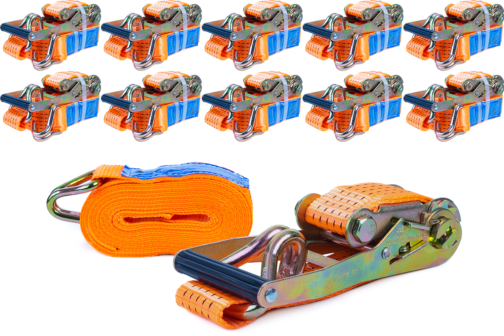 Conjunto: 10 cinchas de amarre 6m/50mm/5000kg