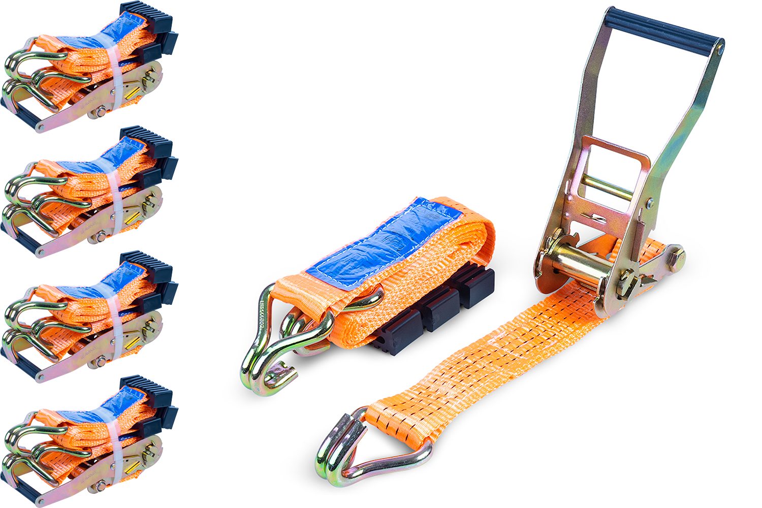 Conjunto: 4 cinchas de amarre 3m/50mm/4000kg