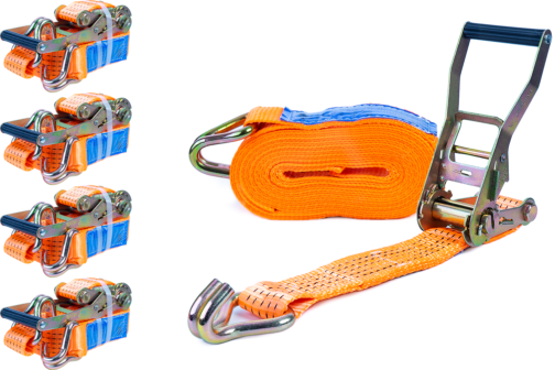 Conjunto: 4 cinchas de amarre 6m/50mm/5000kg