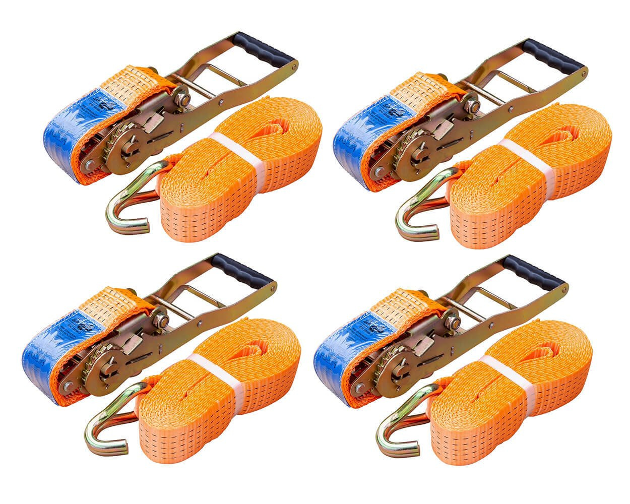 Conjunto: 4 unidades de cincha de amarre ERGO 6m/50mm/5000kg