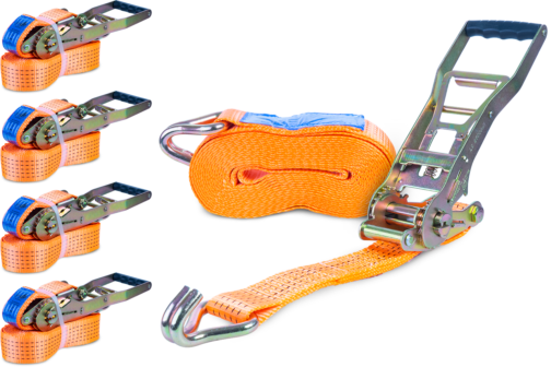 Conjunto: 4 unidades de cincha de amarre ERGO 8M/50mm/5000kg