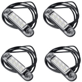 Conjunto 4x luces de gálibo blancos LED SLIM