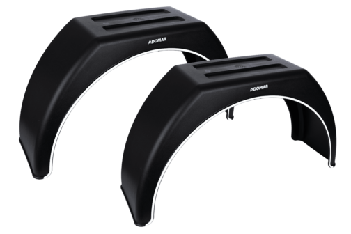Conjunto: Dos guardabarros para remolques de plástico ruedas 15'' y 16'' Domar DK310