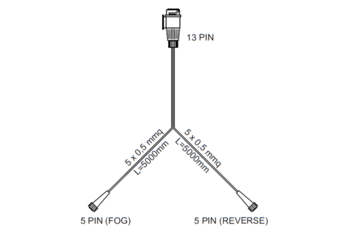 Conjunto: Pilotos traseros Aspöck Multipoint II con arnés 5 m 13-PIN - Imagen 2