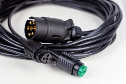 Conjunto: Pilotos traseros Aspöck Multipoint V LED con arnés de cableado 7 m 7-pin - Imagen 3