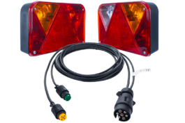 Conjunto: Pilotos traseros DPT 35 con arnés de cableado 4 m 7-pin