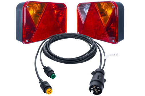 Conjunto: Pilotos traseros DPT 35 con arnés de cableado 4 m 7-pin