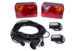 Conjunto: Pilotos traseros DPT 35 con luces de gálibo DPT 15 y arnés 7 m 13-pin