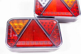 Conjunto: Pilotos traseros LED Fristom FT-270, luces de gálibo LED HORPOL LD 726 con arnés 7 m 7-pin