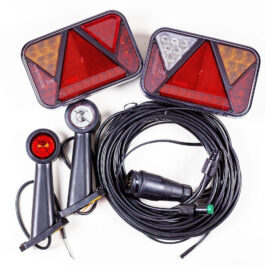 Conjunto: Pilotos traseros LED Fristom FT-270, luces de gálibo LED HORPOL LD 726 con arnés 7 m 7-pin
