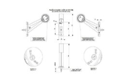 Conjunto: dos pilotos de gálibo LED HORPOL LD 726 izquierdo y derecho