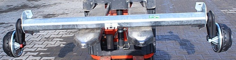 Eje con freno de inercia para remolques AL-KO 1300 mm 1350 kg 5x112 - Imagen 5