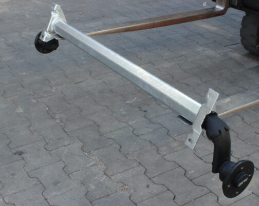Eje sin freno para remolque AL-KO optima 1500 mm 750 kg 4x100 - Imagen 4