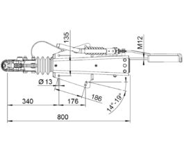 Enganche con freno de inercia AL-KO KW120  2,8VB1 mma hasta 3500kg ak 351