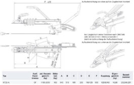 Enganche con freno de inercia KNOTT KF20A MMA hasta 2000kg k20-b