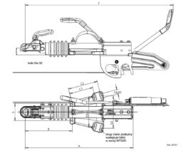 Enganche con freno de inercia KNOTT KFG35D MMA hasta 3500kg K35-c