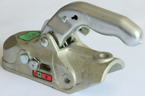 Enganche de bola KNOTT K27A M14 para barra de tiro redonda de 50 mm para remolque de 2700 kg, hierro fundido - Imagen 3