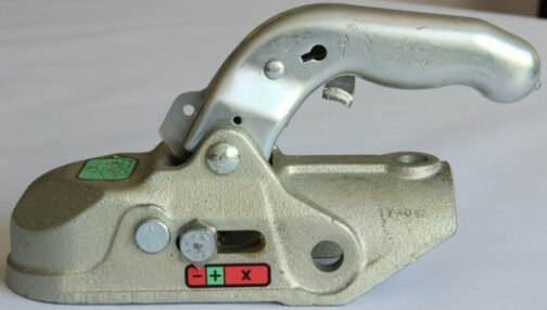 Enganche de bola KNOTT K27A M14 para barra de tiro redonda de 50 mm para remolque de 2700 kg, hierro fundido - Imagen 4