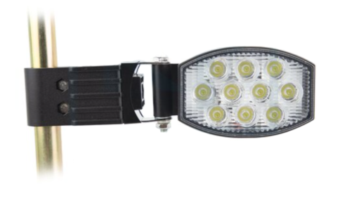 Lámpara de trabajo lateral ovalada 10 LED 30W