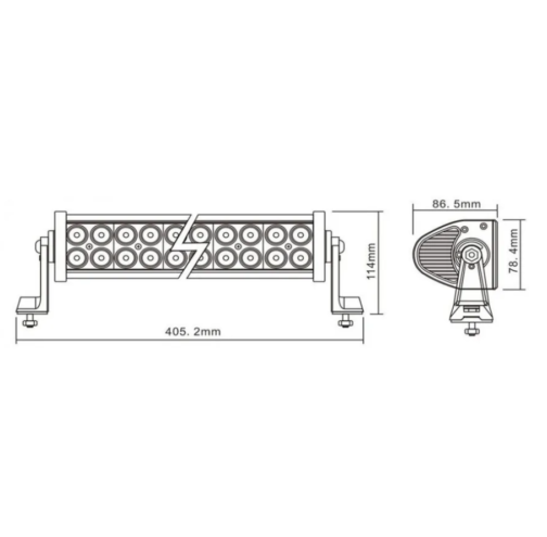 Lámpara de trabajo reflector TruckLED 24x LED 1366 LM COMBO - Imagen 3